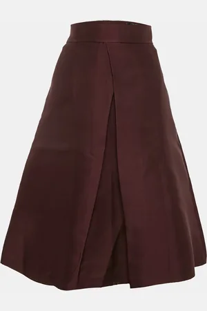Max Mara Silk Blend Midi Skirt M