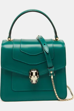 Bvlgari Leather Serpenti Forever Top Handle Bag