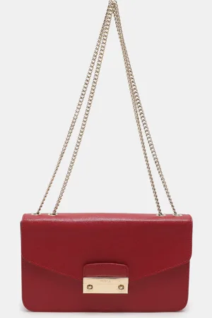 Furla Leather Metropolis Chain Shoulder Bag