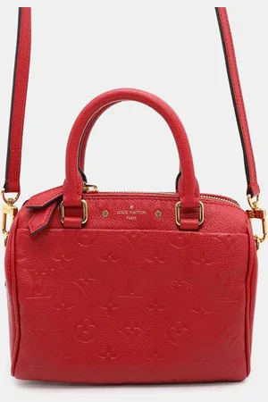 LOUIS VUITTON Monogram Empreinte Leather Speedy Bandouliere 20 Bag