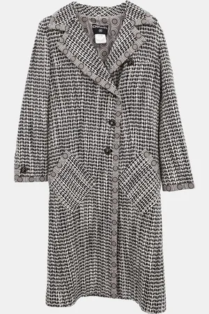 CHANEL Rayon Coat Women Size 36