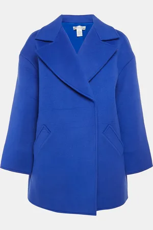Oscar de la Renta Felt Oversized Mid-Length Coat M