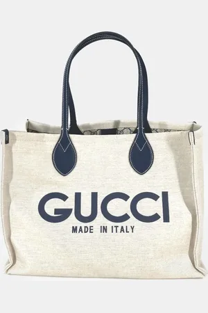 Gucci X Black Dark Navy Tote Bag