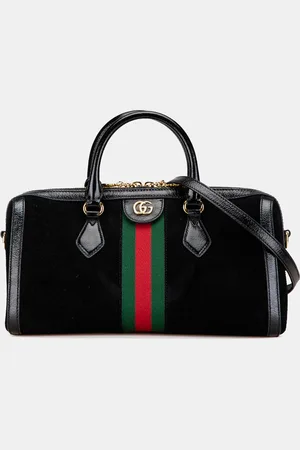 Gucci Medium Ophidia Suede Satchel Bag