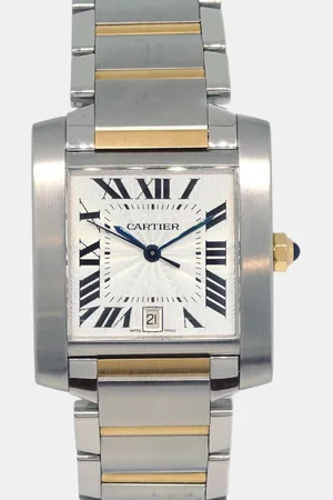 Cartier Stainless Steel Tank Francaise W51005Q4 Quartz Women