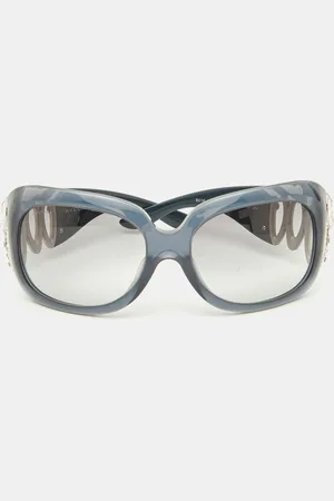 Bvlgari / Gradient 8016-B Crystal Embellished Oversized Sunglasses