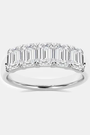 Evolve 14K Gold Emerald Lab Grown Diamond Five-Stone Anniversary Band US 7 (2 ctw)