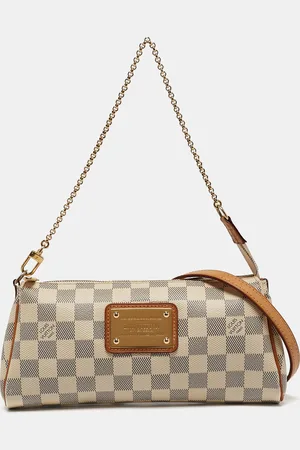 LOUIS VUITTON Damier Azur Canvas Eva Pochette Bag