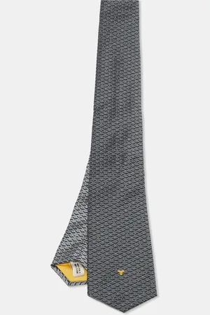 GOYARD Patterned Silk Skinny Tie