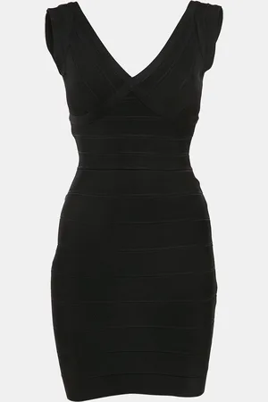 Hervé Léger Knit Mini Lane Bandage Dress XS