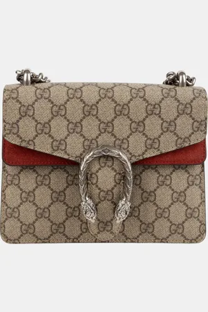 Gucci Canvas and Suede Dionysus Mini Chain Shoulder Bag