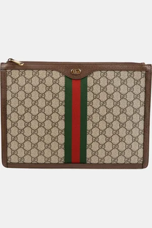 Gucci GG Supreme Ophidia Portfolio Clutch Bag