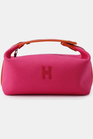 Hermès Hibiscus Canvas Bride- A -Bac PM Bag