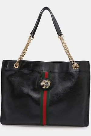 Gucci Leather Raja Tote Bag