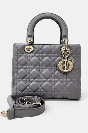 Dior Leather Medium Lady Tote Bag