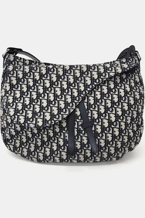Dior Canvas Oblique Saddle Hobo Bag