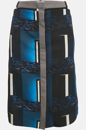 Kenzo /Multicolor Printed Crepe Short Skirt L