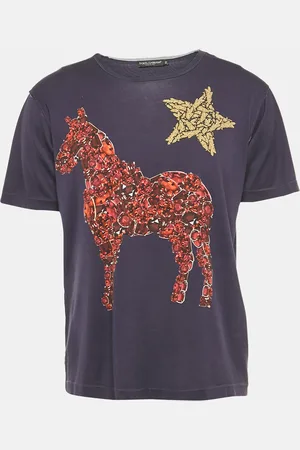 Dolce & Gabbana Printed Jersey Crewneck T-Shirt L