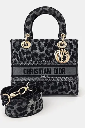 Dior Canvas Lady D-Lite Medium Tote Bag