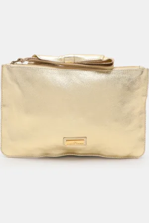 VALENTINO Leather Wristlet Clutch
