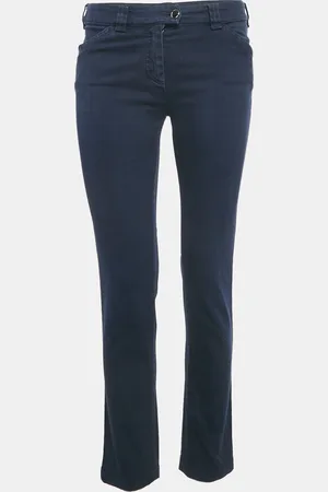 Balenciaga Blue Cotton Gabardine Pants M