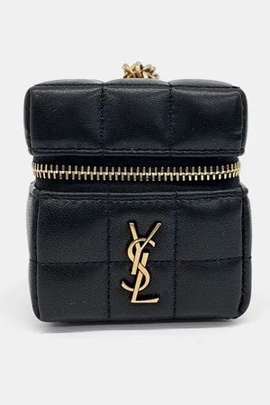 Saint Laurent Leather Cassandra Matelasse Carre Mini Cube bag