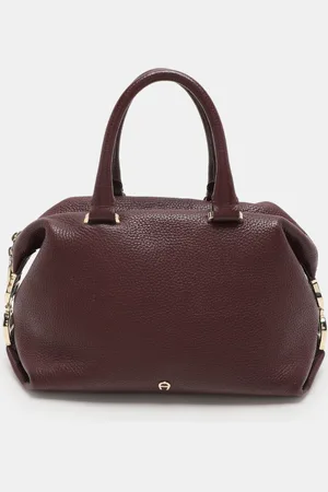 Aigner Leather Dome Satchel