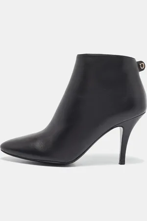 Salvatore Ferragamo Leather Joan Booties Size 38.5