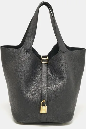 Hermès Hermès Bleu Nuit Taurillon Clemence Leather Picotin Lock 26 Bag
