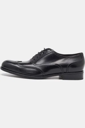 Salvatore Ferragamo Leather Lace Up Wingtip Oxfords Size 41.5