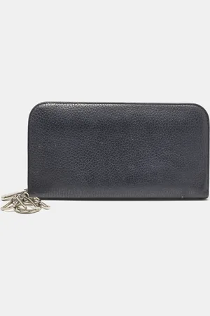 Dior /Pink Leather issimo Voyageur Zip Around Wallet