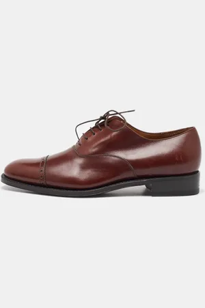 Salvatore Ferragamo Leather Lace Up Oxfords Size 41.5