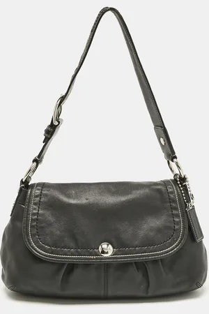 Coach Leather Flap Shoulder Bag