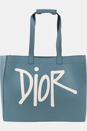Dior Leather Sean Stussy Shopper Shoulder Bag