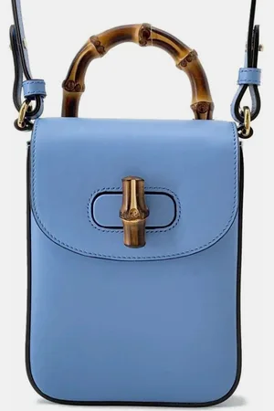 Gucci Light Leather Bamboo Shoulder Bag