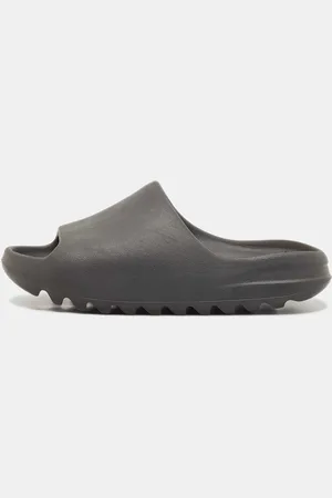 adidas Rubber Dark Onyx Flat Slides Size 40.5