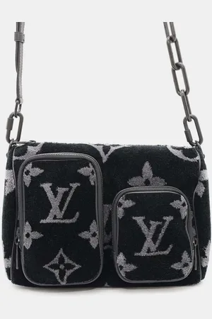 LOUIS VUITTON Keepall Bandouliere Noir Monogram Eclipse Tuftage Size 25 Bag