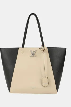 LOUIS VUITTON Multi-Color Leather Lockme Cabas Tote