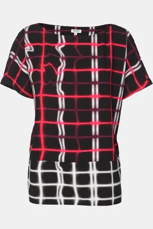 Kenzo Check Pattern Crepe Top M