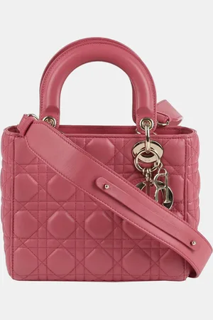 Dior Small Pink Cannage Lambskin Lady My ABC Tote