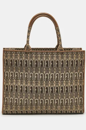 Furla Jacquard Canvas Large Opportunity Tote