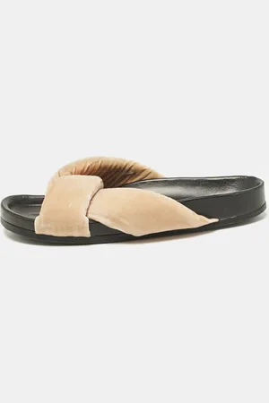 Chloé Velvet Nolan Flat Slides Size 40