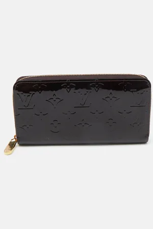 LOUIS VUITTON Amarante Monogram Vernis Zippy Wallet