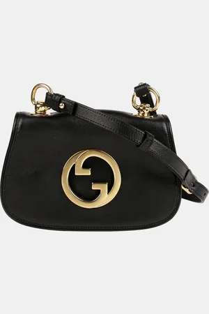 Gucci Leather Interlocking G Logo Blondie Bag