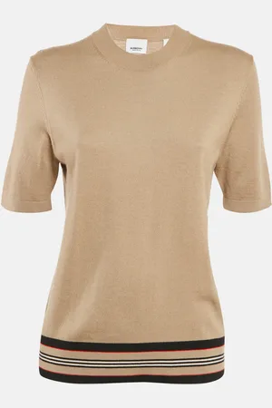 Burberry Wool Knit Short Sleeve Pullover M