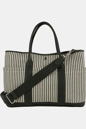 Hermès Size 36 Fabric And Leather Toile Garden Party Tote