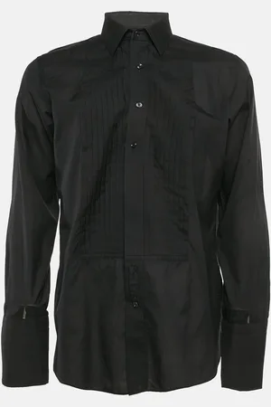 Tom Ford Pleated Cotton Long Sleeve Shirt L