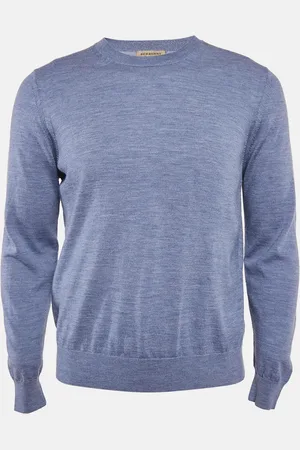 Burberry Merino Wool Knit Elbow Patch Sweater XL