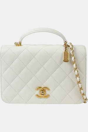 CHANEL Caviar Leather Small Top Handle Bag