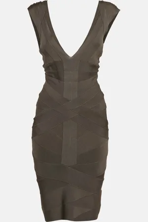 Hervé Léger Bandage Knit Mini Lane Dress S